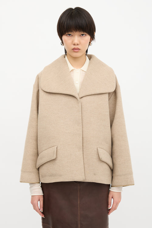 Miu Miu 2013 Wool Wide Collar Jacket