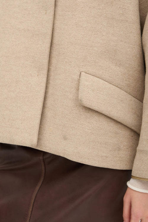 Miu Miu 2013 Wool Wide Collar Jacket