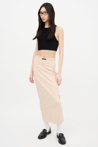 Miu Miu 2022 Nylon Midi Skirt