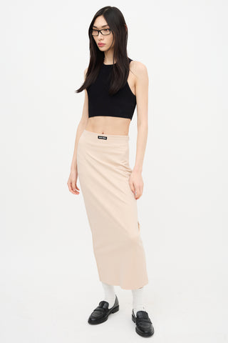 Miu Miu 2022 Nylon Midi Skirt