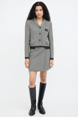 Miu Miu 2023 Cropped Logo Jacket