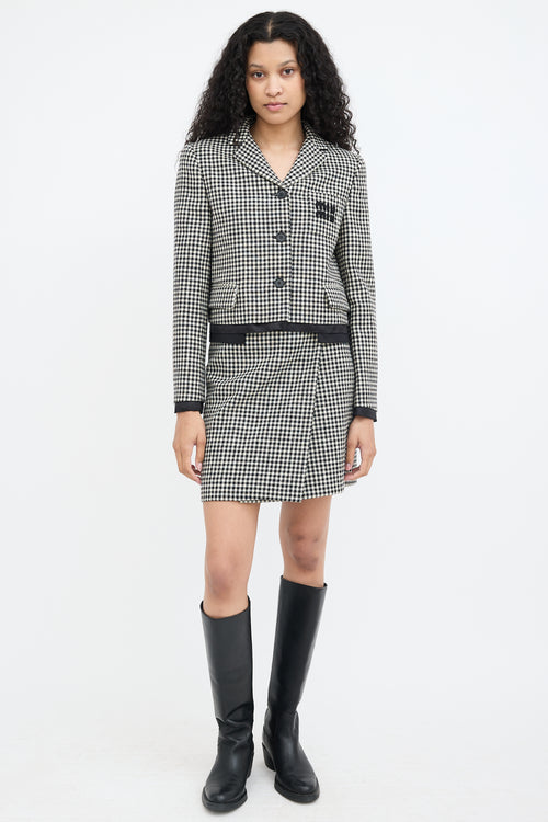 Miu Miu 2023 Cropped Logo Jacket