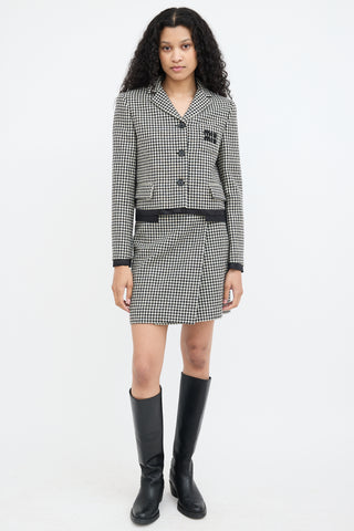 Miu Miu 2023 Cropped Logo Jacket