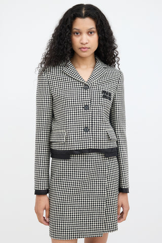 Miu Miu 2023 Cropped Logo Jacket