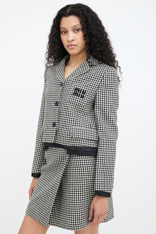 Miu Miu 2023 Cropped Logo Jacket