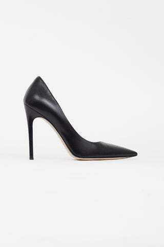 Miu Miu Black Leather D'Orsay Pump