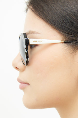 Miu Miu Black & White SMU 06P Sunglasses