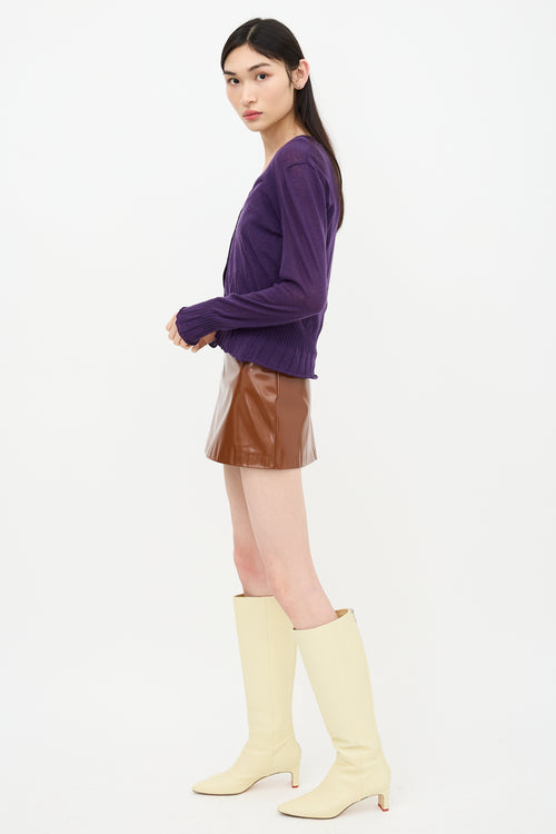 Miu Miu Cashmere Frill Cardigan