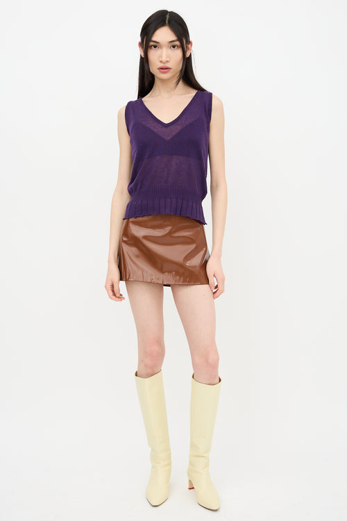 Miu Miu Cashmere Knit Tank Top