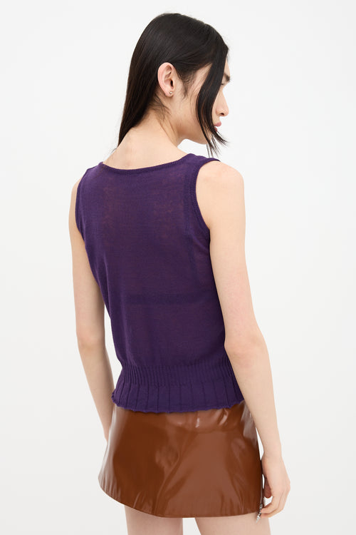 Miu Miu Cashmere Knit Tank Top