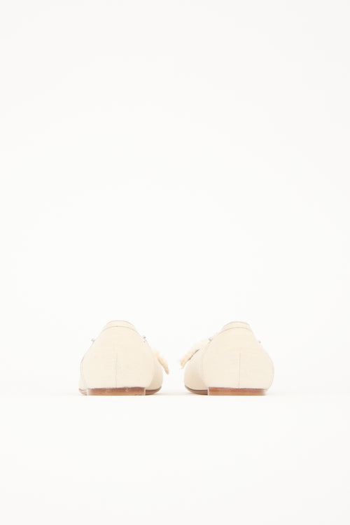 Miu Miu Denim Bow Flat