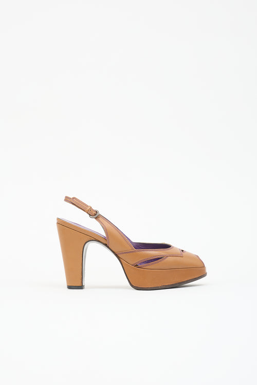 Miu Miu FW 2000 Leather Heel