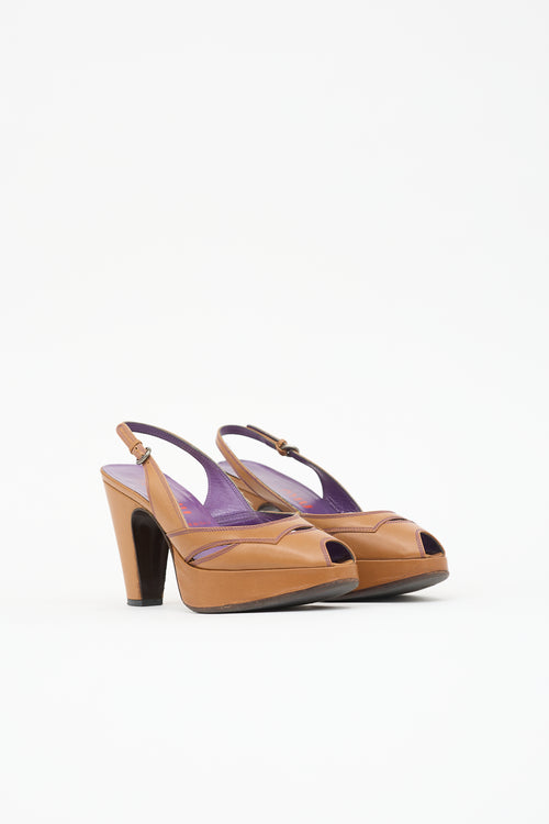 Miu Miu FW 2000 Leather Heel