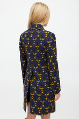 Miu Miu Fall 2012 Navy & Yellow Floral Jacket
