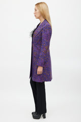 Miu Miu Fall 2012 Purple & Yellow Floral Jacket