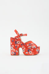 Miu Miu Floral Platform Sandal