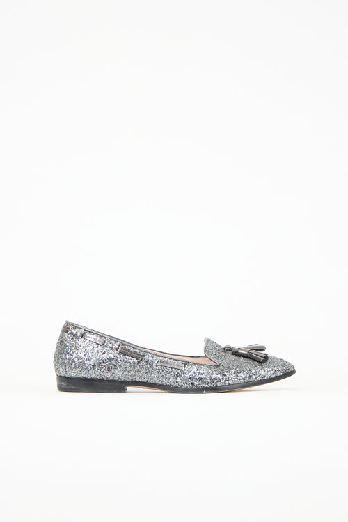 Miu Miu Glitter Loafer