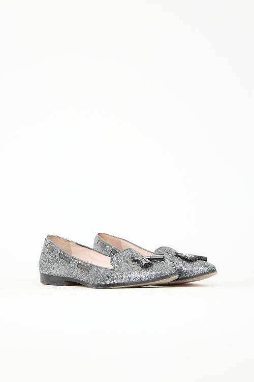 Miu Miu Glitter Loafer