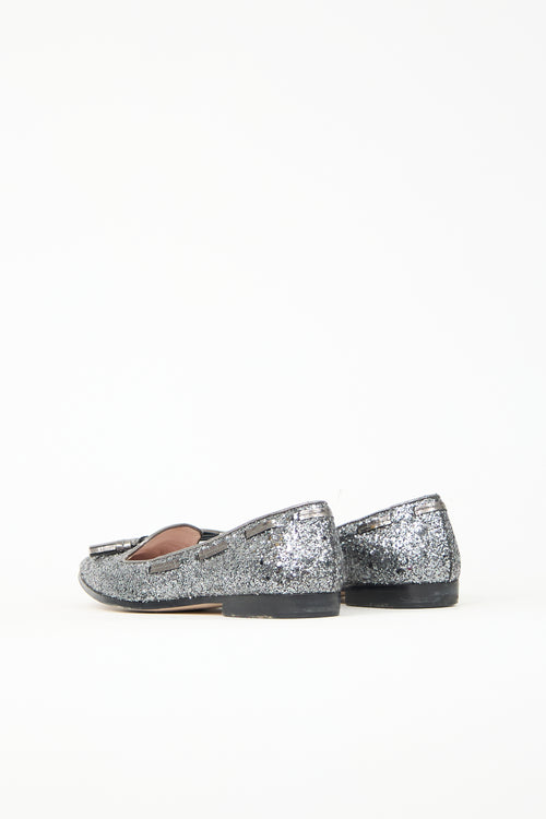 Miu Miu Glitter Loafer