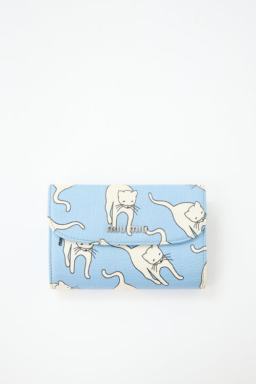 Miu Miu Leather Printed Wallet