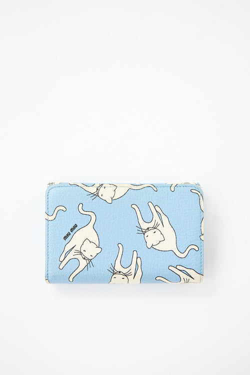 Miu Miu Leather Printed Wallet