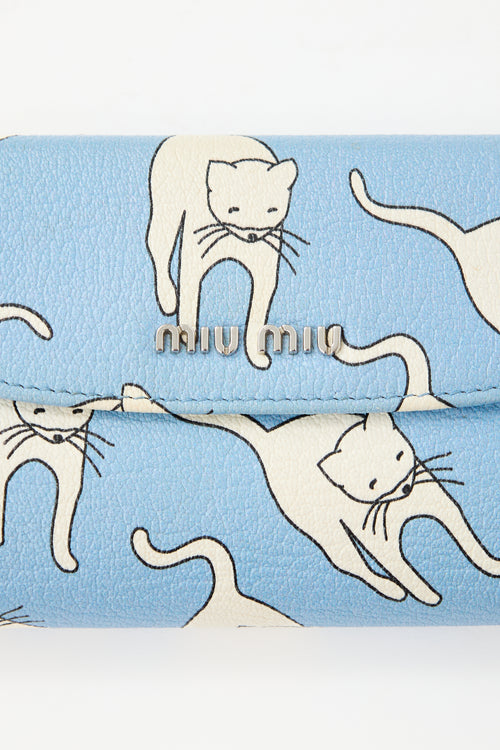 Miu Miu Leather Printed Wallet