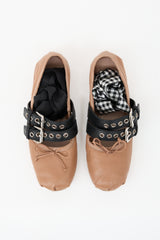 Miu Miu Leather Ballerina Flat