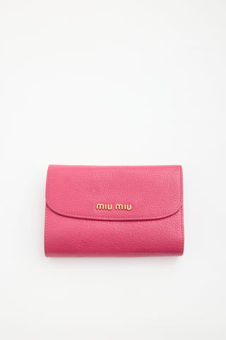 Miu Miu Leather Bifold Wallet