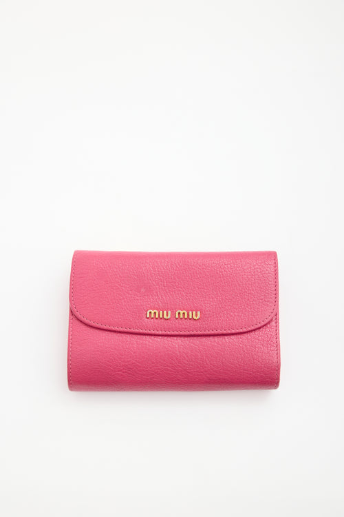 Miu Miu Leather Bifold Wallet