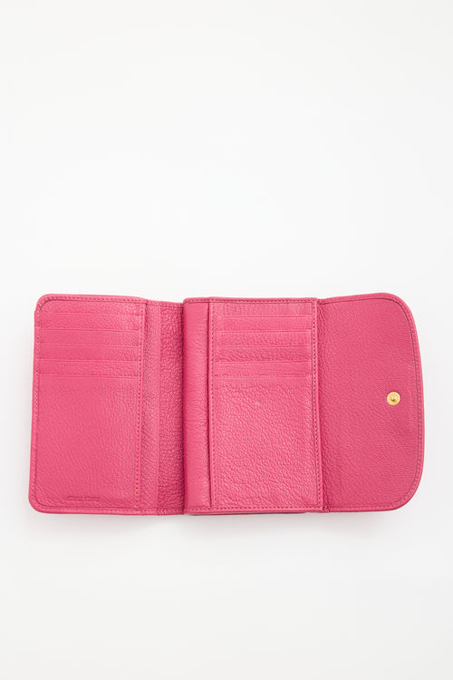Miu Miu Leather Bifold Wallet