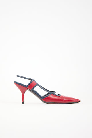 Miu Miu Leather Cut Out Pump