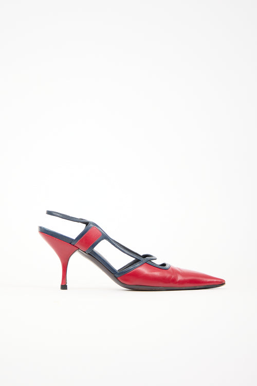 Miu Miu Leather Cut Out Pump