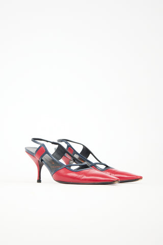 Miu Miu Leather Cut Out Pump