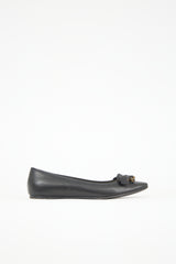 Miu Miu Leather Embellished Ballet Flat