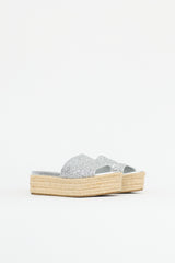 Miu Miu Leather Espadrille Sandal