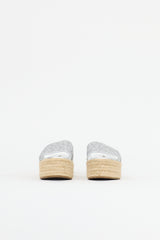 Miu Miu Leather Espadrille Sandal