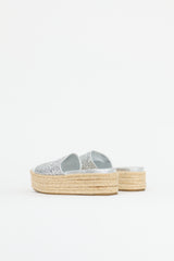 Miu Miu Leather Espadrille Sandal