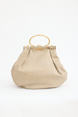 Miu Miu Leather Frame Top Handle Bag