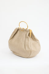 Miu Miu Leather Frame Top Handle Bag