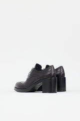 Miu Miu Leather Heeled Brogue