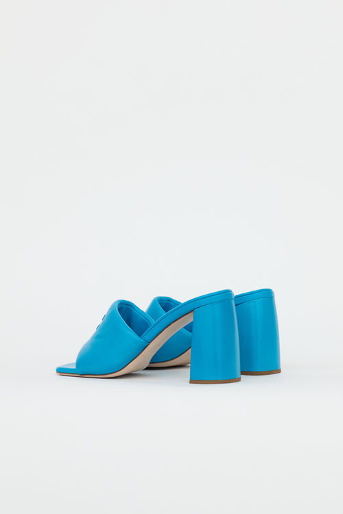 Miu Miu Leather Logo Mule