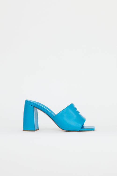Miu Miu Leather Logo Mule