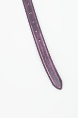 Miu Miu Leather Logo Plaque Slim Belt