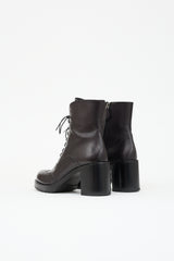 Miu Miu Leather Longwing Brogue Boot