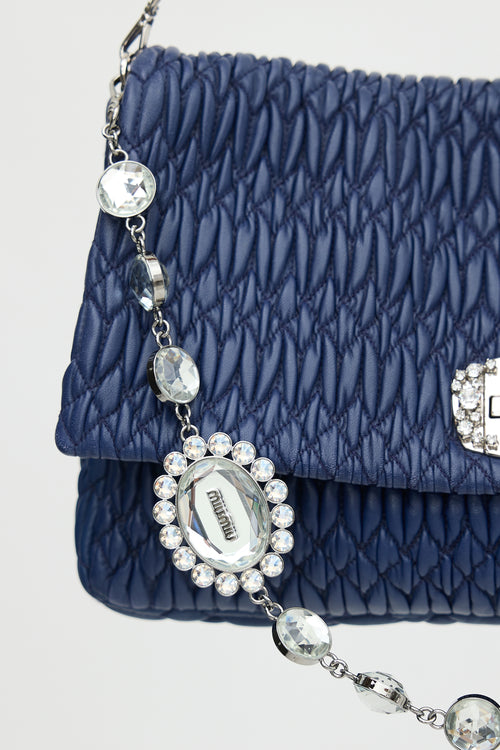 Miu Miu Leather Matelassé Flap Bag