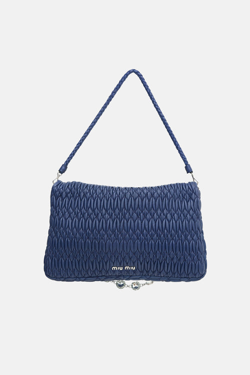 Miu Miu Leather Matelassé Flap Bag