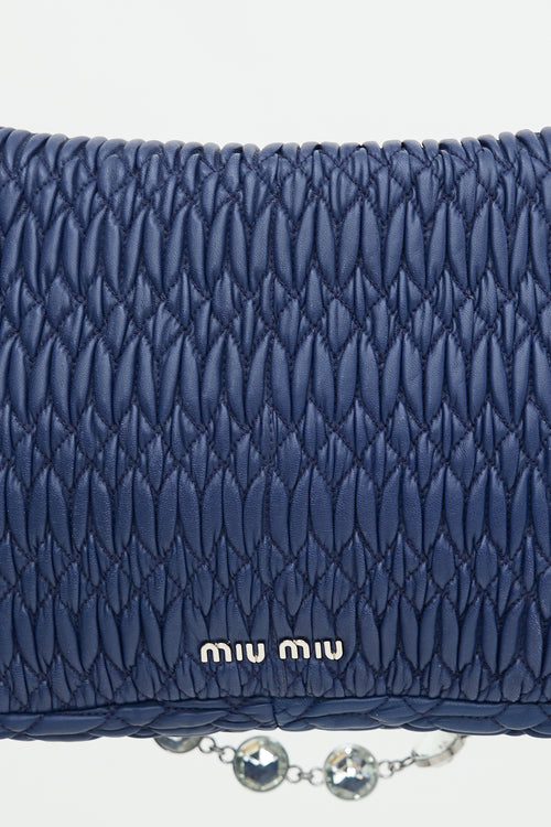 Miu Miu Leather Matelassé Flap Bag