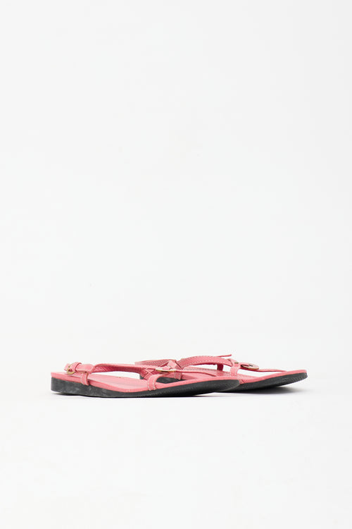 Miu Miu Leather Slingback Sandal