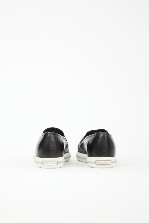 Miu Miu Leather Slip On Sneaker