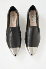 Miu Miu Leather Slip On Sneaker